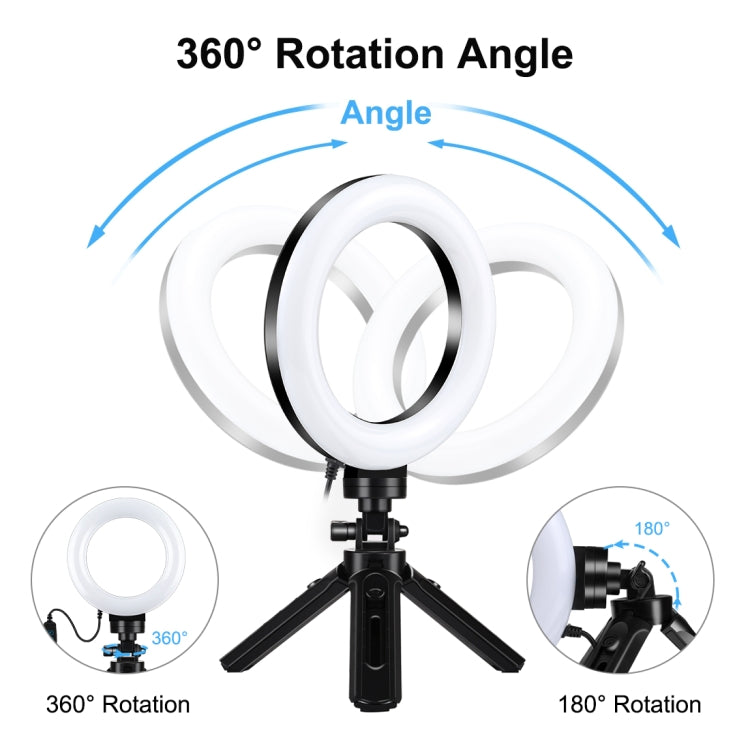 PULUZ 4.7 inch 12cm USB 3 Modes Dimmable LED Ring Vlogging Photography Video Lights + Pocket Trip...