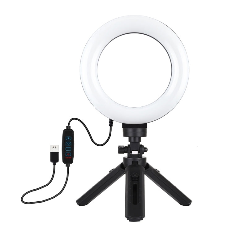 PULUZ 6.2 inch 16cm USB 3 Modes Dimmable LED Ring Vlogging Photography Video Lights + Pocket Trip...