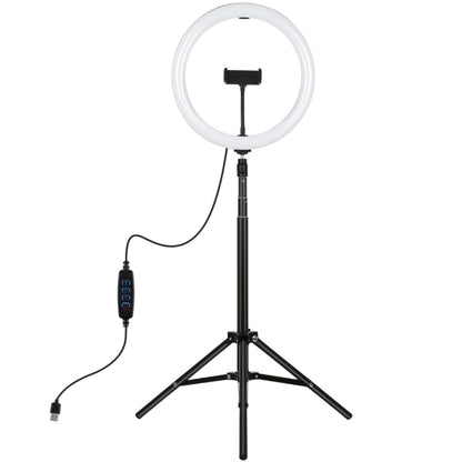 PULUZ 11.8 inch 30cm Light + 1.65m Tripod Mount Curved Surface USB 3 Modes Dimmable Dual Color Te...