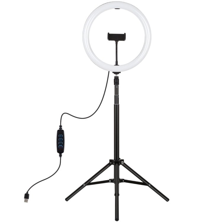 PULUZ 11.8 inch 30cm Light + 1.65m Tripod Mount Curved Surface USB 3 Modes Dimmable Dual Color Te...