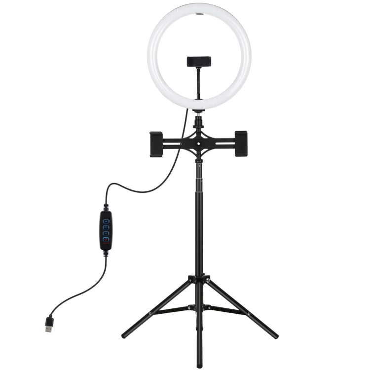 PULUZ 11.8 inch 30cm Light+1.65m Tripod+Dual Phone Bracket