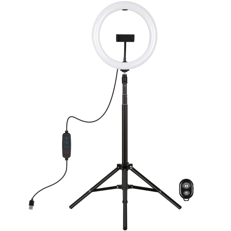 PULUZ 10.2 inch 26cm Light + 1.65m Tripod Mount Curved Surface USB 3 Modes Dimmable Dual Color Te...