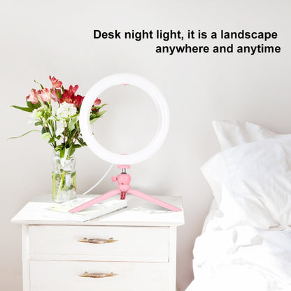PULUZ 10.2 inch 26cm Light + Desktop Tripod Mount USB 3 Modes Dimmable Dual Color Temperature LED...