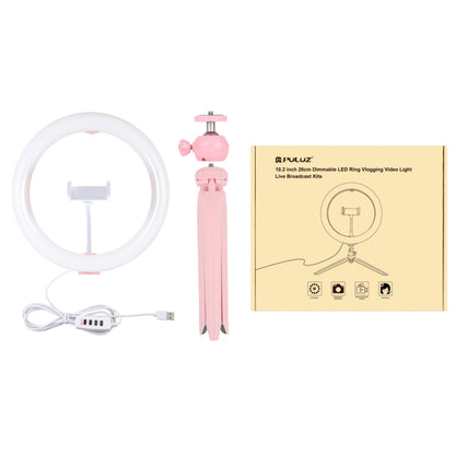 PULUZ 10.2 inch 26cm Light + Desktop Tripod Mount USB 3 Modes Dimmable Dual Color Temperature LED...