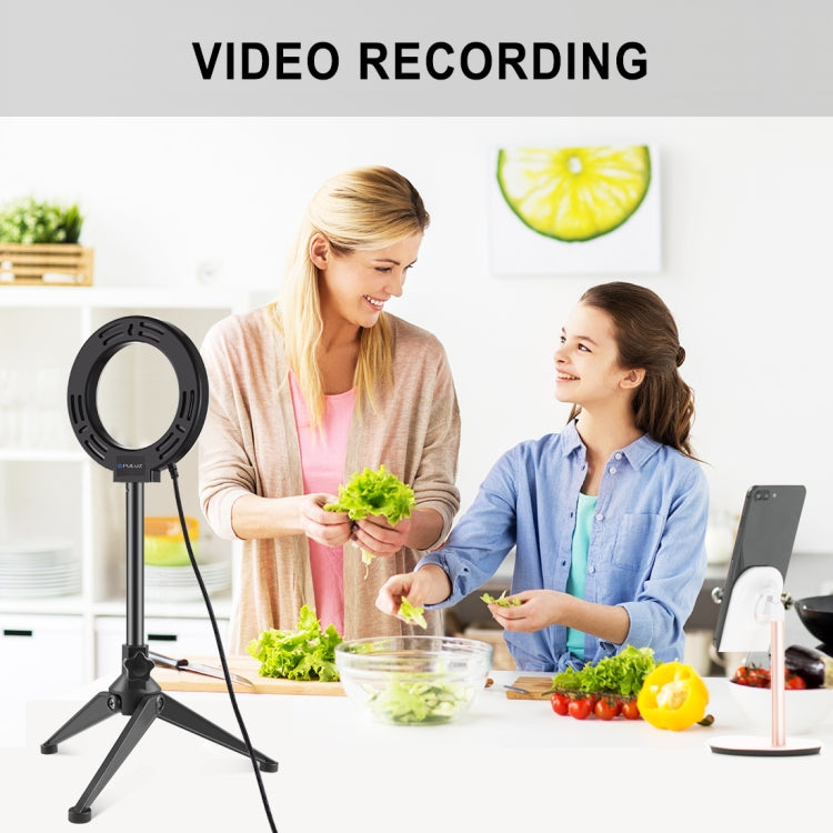 PULUZ 4.7 inch 12cm Ring Light + Desktop Tripod