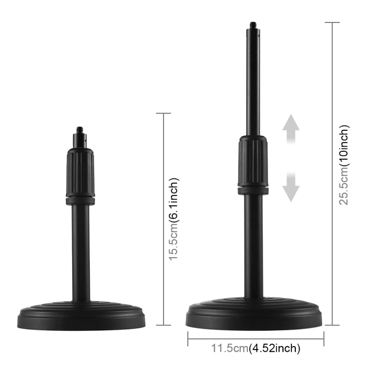 PULUZ 4.7 inch 12cm Ring Light Horizontal Dual Phone Brackets Desktop Holder Video Light Kits����...