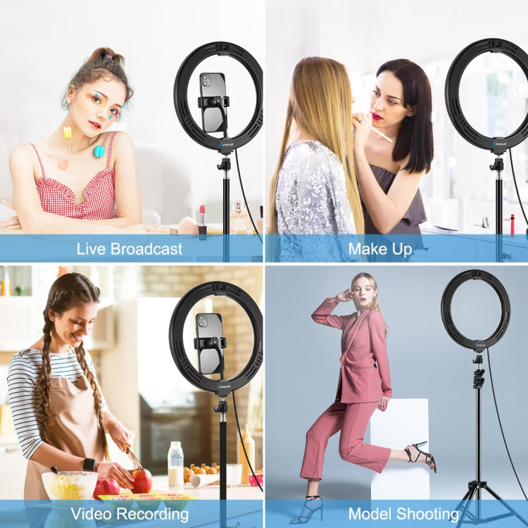 PULUZ 10.2 inch 26cm USB 3 Modes Dimmable LED Ring Vlogging Selfie Beauty Photography Video Light...