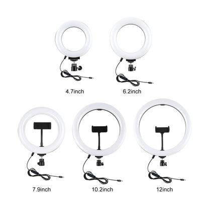 PULUZ 10.2 inch 26cm USB 3 Modes Dimmable LED Ring Vlogging Selfie Beauty Photography Video Light...