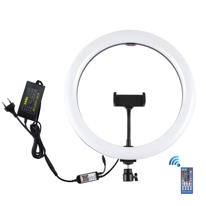 PULUZ 11.8 inch 30cm RGB Dimmable LED Ring Vlogging Selfie Photography Video Lights with Cold Sho...
