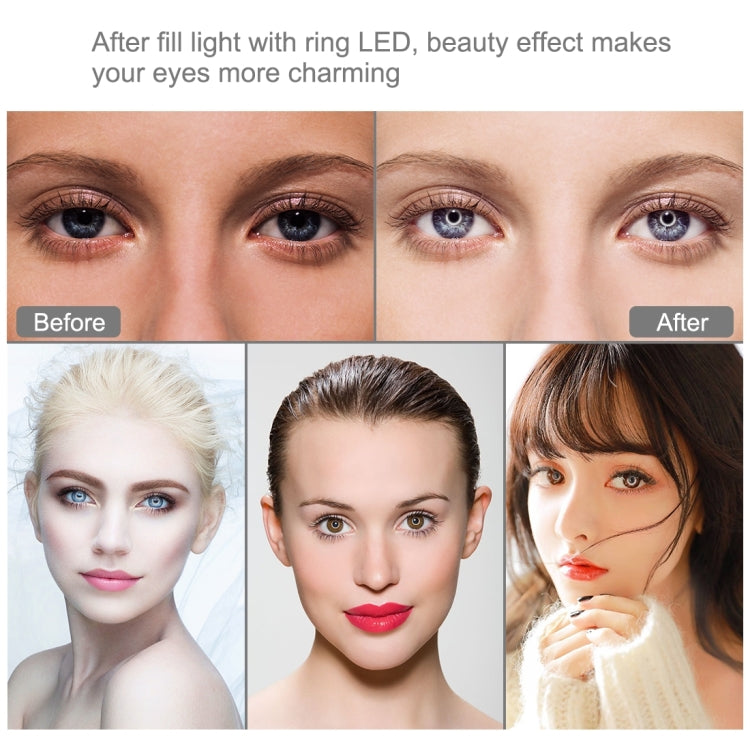 PULUZ 11.8 inch 30cm RGB Dimmable LED Ring Vlogging Selfie Photography Video Lights with Cold Sho...