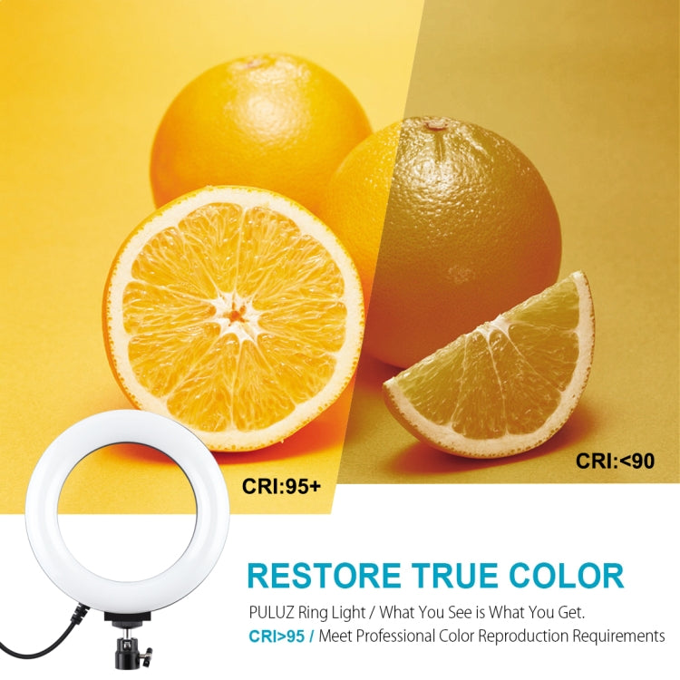 6.2 inch 16cm USB 10 Modes 8 Colors RGBW Ring Light