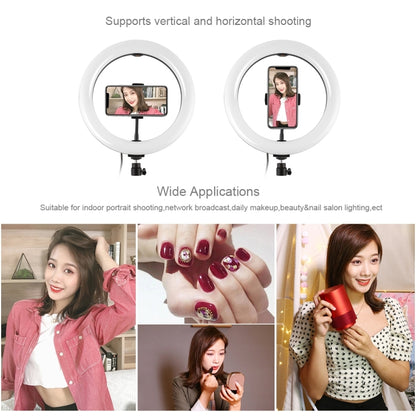 PULUZ 10.2 inch 26cm Curved Surface USB RGBW Dimmable LED Ring Vlogging Photography Video Lights ...