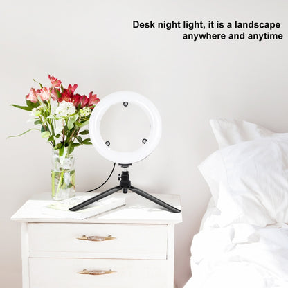 PULUZ 7.9 inch 20cm USB 3 Modes Dimmable Dual Color Temperature LED Curved Light Ring Vlogging Se...