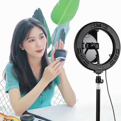 PULUZ 7.9 inch 20cm USB 3 Modes Dimmable Dual Color Temperature LED Curved Light Ring Vlogging Se...
