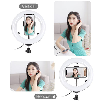 PULUZ 7.9 inch 20cm USB 3 Modes Dimmable Dual Color Temperature LED Curved Light Ring Vlogging Se...