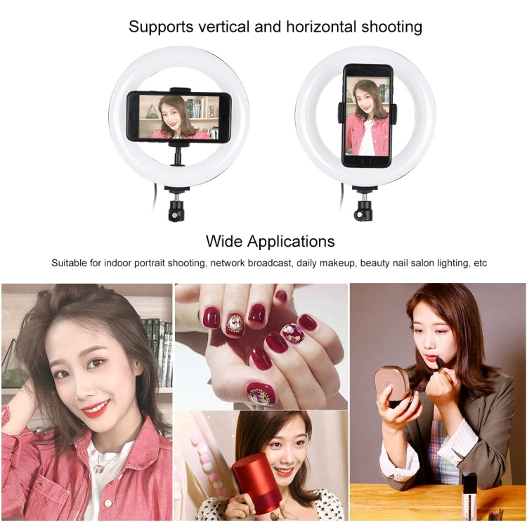 7.9 inch RGBW Ring Lights with Phone Clamp