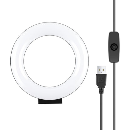 PULUZ 4.7 inch 12cm Curved Surface USB White Light LED Ring Selfie Beauty Vlogging Photography Vi...