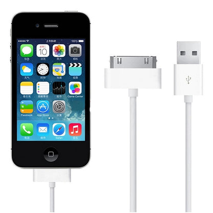 2m USB Double Sided Sync Data / Charging Cable For iPhone 4 & 4S / iPhone 3GS / 3G / iPad 3 / iPa...