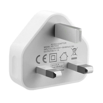 5V / 1A (US Plug) USB Charger Adapter For  iPhone, Galaxy, Huawei, Xiaomi, LG, HTC and Other Smar...