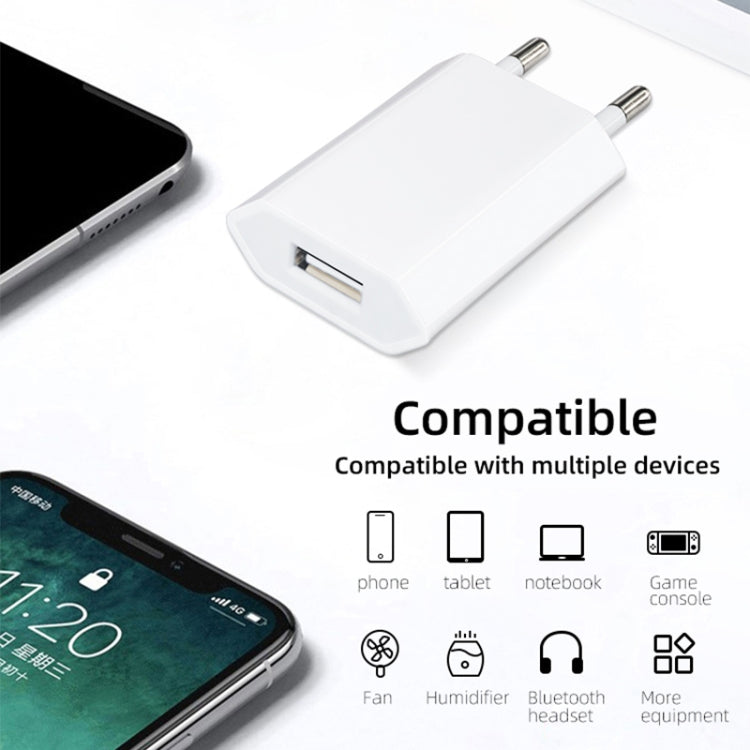 5V / 1A EU Plug USB Charger Adapter