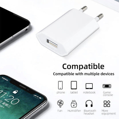 5V / 1A EU Plug USB Charger Adapter
