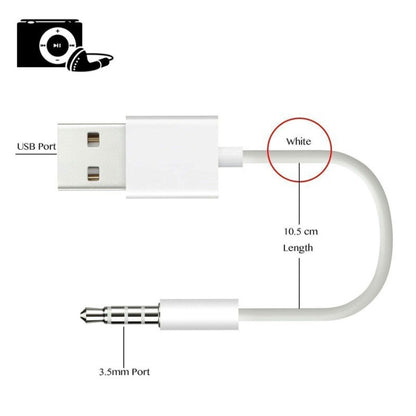 USB to 3.5mm Jack Data Sync & Charge Cable