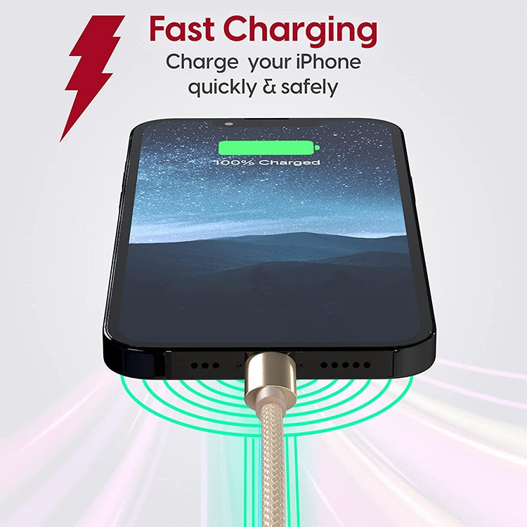 1m Woven Style Metal Head USB-C / Type-C 3.1 to USB 2.0 Data Sync Charge Cable