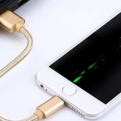 1m Woven Style Metal Head USB-C / Type-C 3.1 to USB 2.0 Data Sync Charge Cable