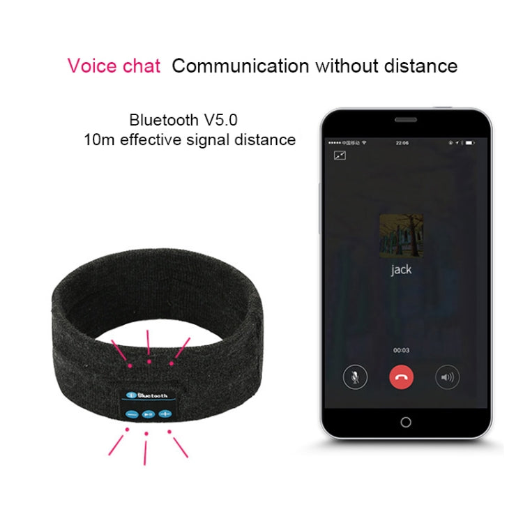 My-Call Bluetooth V5.0 Headsfree Sport Headband Music Headwear for iPhone 6 & 6s / iPhone 5 & 5S ...