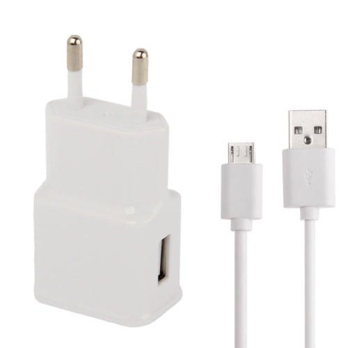Micro 5 Pin USB Sync Cable + EU Plug Travel Charger, EU Plug