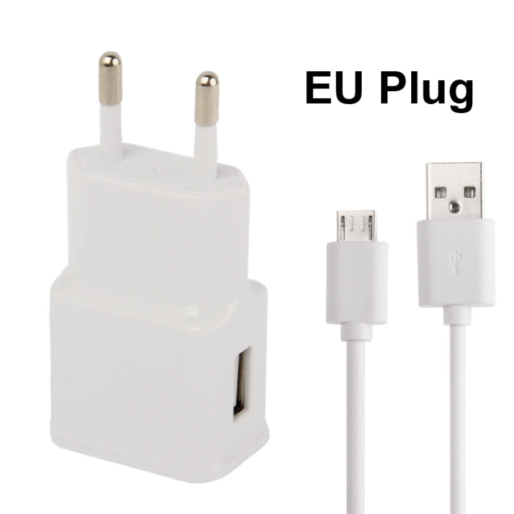Micro 5 Pin USB Sync Cable + EU Plug Travel Charger, EU Plug
