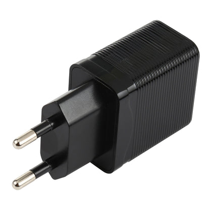 LZ-728 QC 3.0 USB + PD 20W USB-C / Type-C Fast Travel Charger, EU Plug, EU Plug