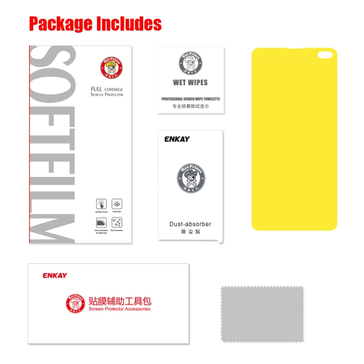 ENKAY Hat-Prince 0.1mm 3D Full Screen Protector Explosion-proof Hydrogel Film for Galaxy S10+, TP...
