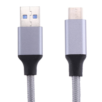1m Wires Woven Metal Head USB-C / Type-C 3.1 to USB 3.0 Data / Charger Cable