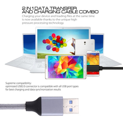 1m Wires Woven Metal Head USB-C / Type-C 3.1 to USB 3.0 Data / Charger Cable