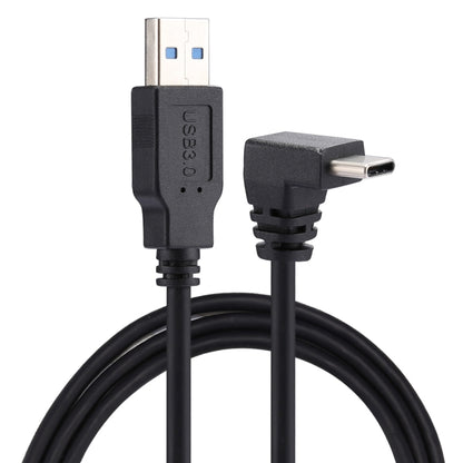 1m USB-C / Type-C Male Elbow to USB 3.0 Male Data Charge Extension Cable, 1m