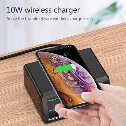 X9 9 in 1 QC 3.0 USB Interface + 6 USB Ports + PD 65W Ports + QI Wireless Fast Charging Multi-fun...