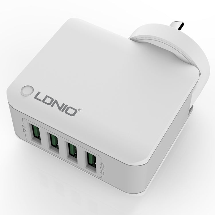 LDNIO A4403 4.4A 4 x USB Ports Smart Travel Charger, EU Plug, SAS5293AU, SAS5293EU, SAS5293UK����...