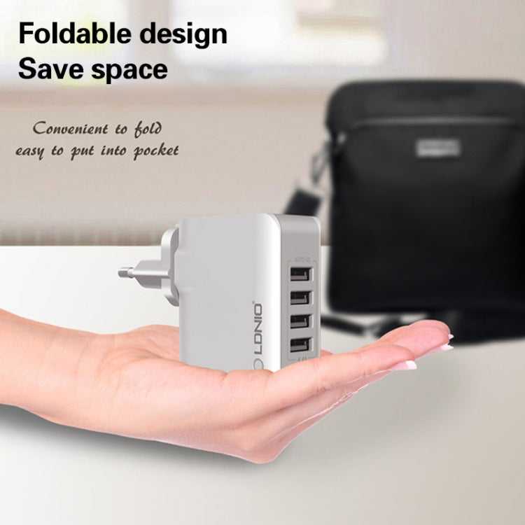 LDNIO A4403 4.4A 4 x USB Ports Smart Travel Charger, EU Plug, SAS5293AU, SAS5293EU, SAS5293UK����...