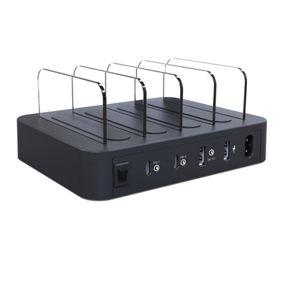45W PD USB-C / Type-C + 18W PD USB-C / Type-C + 18W QC 3.0 USB + USB Ports Smart Charger with Det...