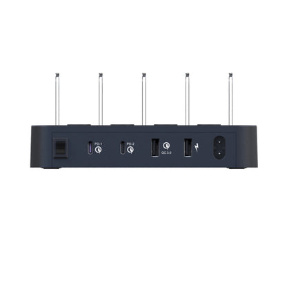 45W PD USB-C / Type-C + 18W PD USB-C / Type-C + 18W QC 3.0 USB + USB Ports Smart Charger with Det...
