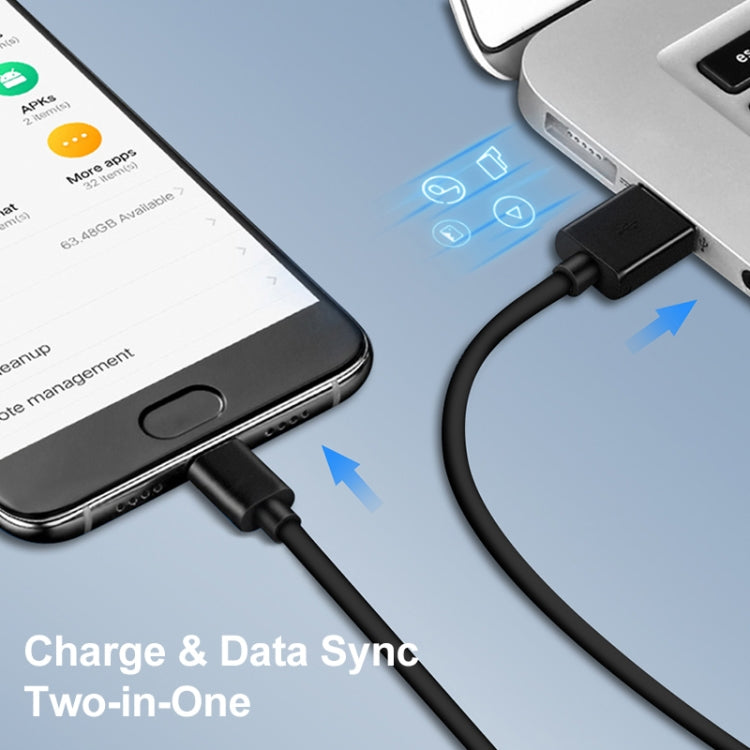 LZ-728 2 in 1 18W QC 3.0 USB Interface Travel Charger + USB to USB-C / Type-C Data Cable Set, EU ...