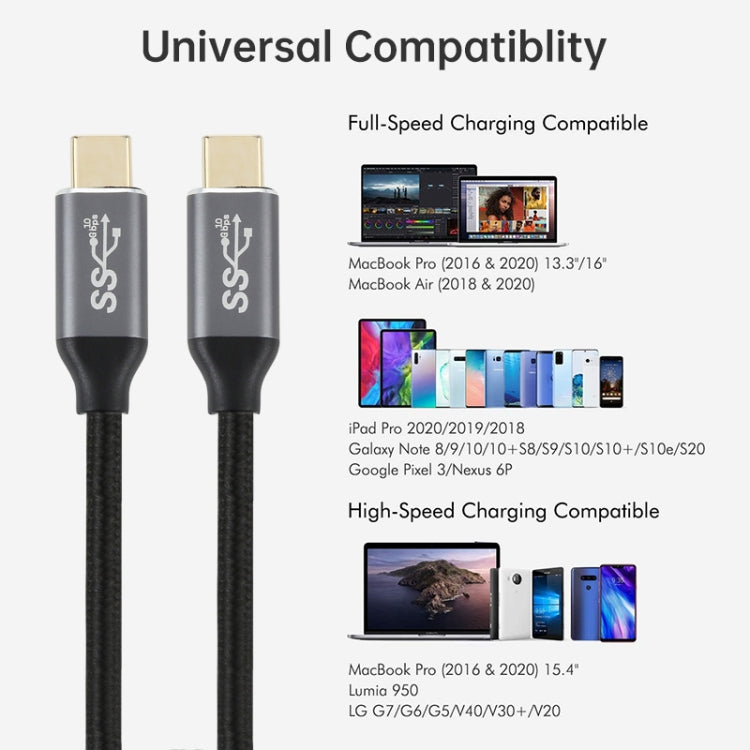 USB-C / Type-C Male to USB-C / Type-C Male Transmission Data Charging Cable, Cable Length: 0.5m��...