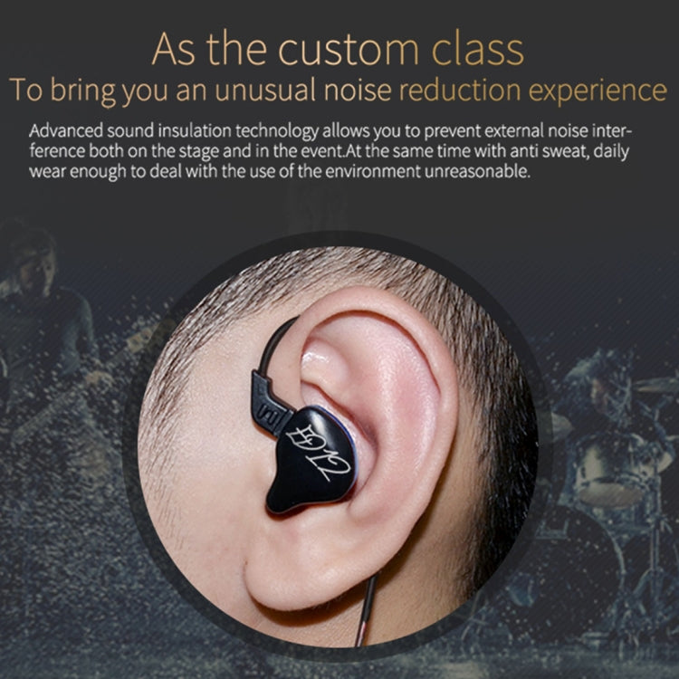 KZ ED12 3.5mm Jack Hanging Ear Sports Design In-Ear Style Wire Control Earphone, Cable Length: 1....