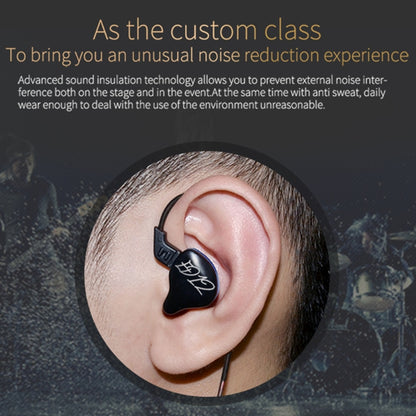KZ ED12 3.5mm Jack Hanging Ear Sports Design In-Ear Style Wire Control Earphone, Cable Length: 1....