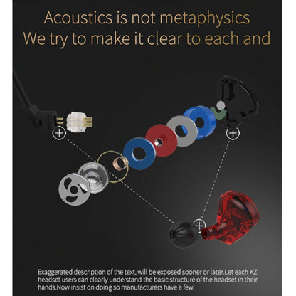 KZ ED12 3.5mm Jack Hanging Ear Sports Design In-Ear Style Wire Control Earphone, Cable Length: 1....