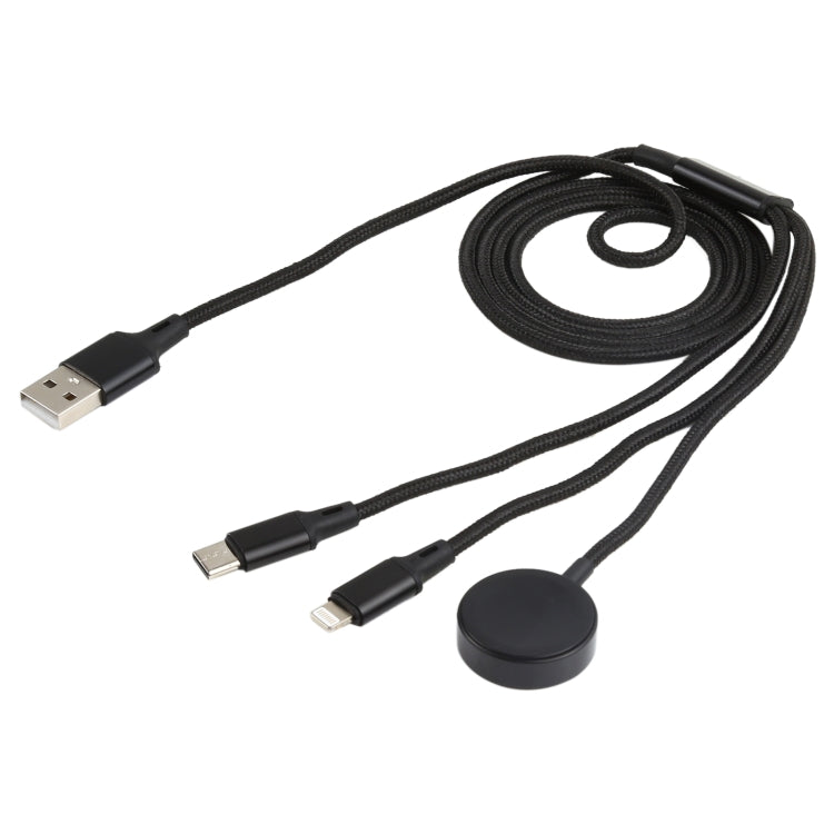 For iPhone / Apple Watch 3 In 1 8 Pin + Type-C / USB-C + Magnetic Charging Base Multi-function Ch...