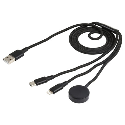 For iPhone / Apple Watch 3 In 1 8 Pin + Type-C / USB-C + Magnetic Charging Base Multi-function Ch...