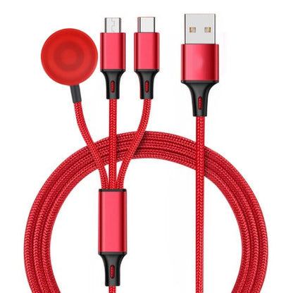 For iPhone / Apple Watch 3 In 1 8 Pin + Type-C / USB-C + Magnetic Charging Base Multi-function Ch...