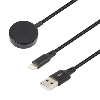 For iPhone / Apple Watch 2 In 1 8 Pin + Magnetic Charging Base Multi-function Charging Cable, Len...
